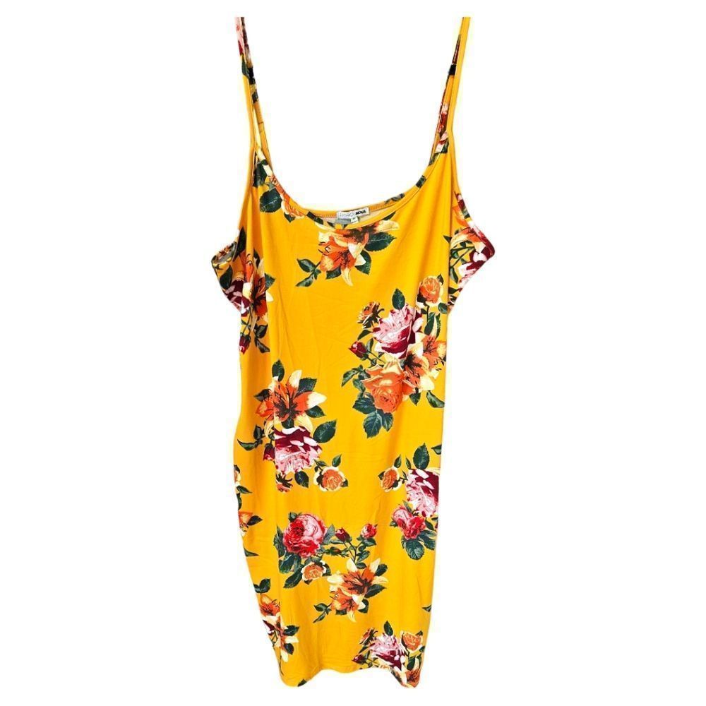 NEW FASHION NOVA Plus Size Body Moves Floral Midi dress.
